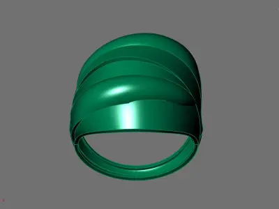 Women Ring Plain Ring Ready STL 3DM Models Womens Rings 3D print model 39