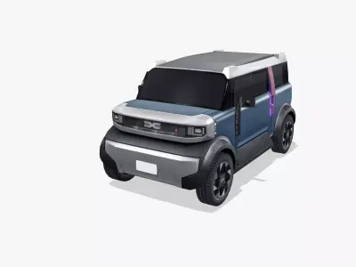 Dacia Hipster Concept 2025 Low-poly 3D model