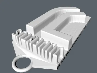 Juventus keychain 3D print model