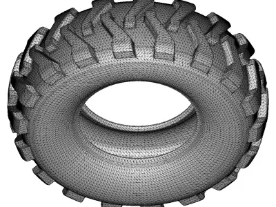 Farming Tractor Tyre 3D print model