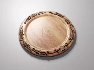 Bread Platter - Digital file for CNC Router in STL format  3D model