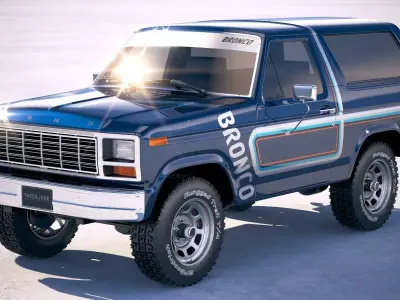 F1980 Bronco  3D model