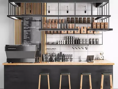 coffee shop 1 3D model