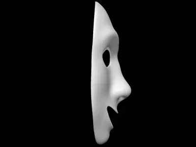 Mask Comedy Drama 3D model