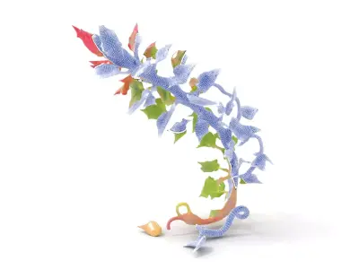 Autumn Vine model pack Low-poly 3D model