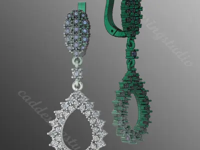 Earrings bi 22 3D print model