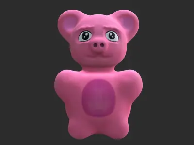 cute teddy bear 3D model