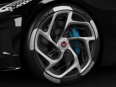 3D model Bugatti La Voiture Noire 3D model