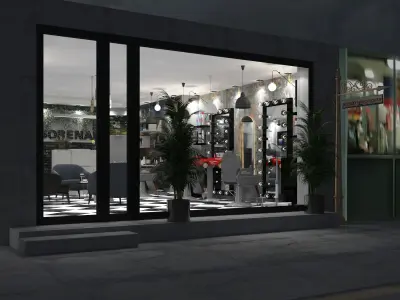 Barber shop  3D model