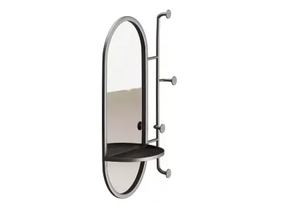 Zada Mirror with Accessories Hanger by La Forma 3D model