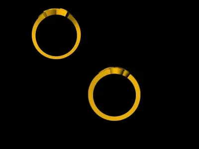 Beautiful Couple Ring - 0023 3D print model