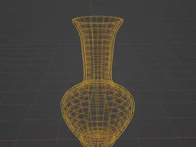 Vase Low Poly - No Textures Free low-poly 3D model