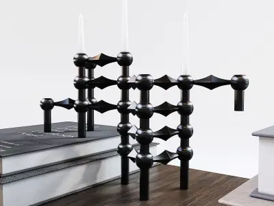 Coffee Table Decor Set 3D model