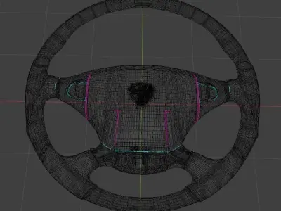 Volante Scania  Low-poly 3D model