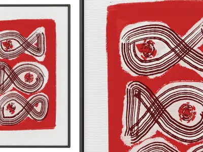 3 Abstract Frames Set 11 3D model