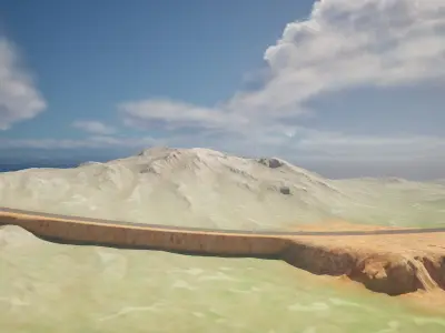 Free Terrain 002 Free 3D model