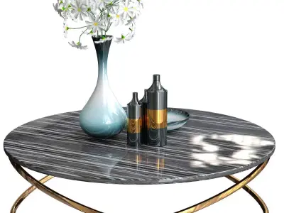 Coffee tables Decorative sets 5 3D model purchase