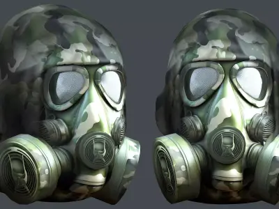 Helmet 3d model military combat Military Low-poly Low-poly 3D model 87