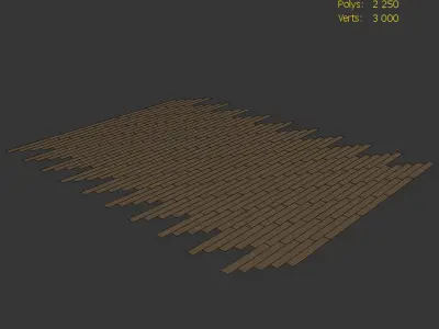  Wood floor Oak Lancaster Wildwood 3D model