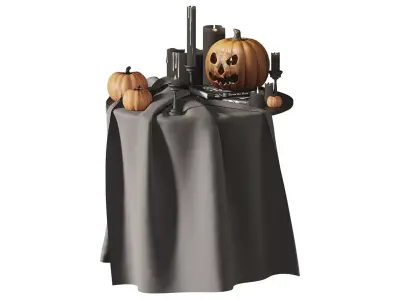 Halloween Decoration Set 3D model