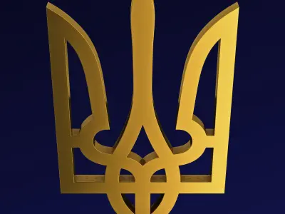 Ukraine State Emblem M 2 3D model