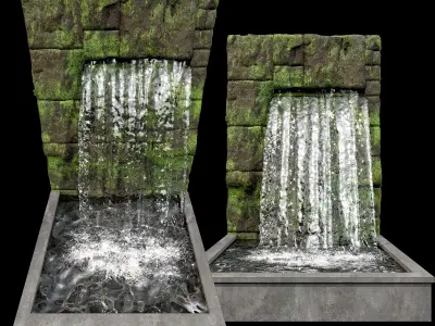 WATERFALL FOUNTAIN CASCADE  NO7 A 3D model
