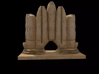 Rock Formation 3D Model Free low-poly 3D model