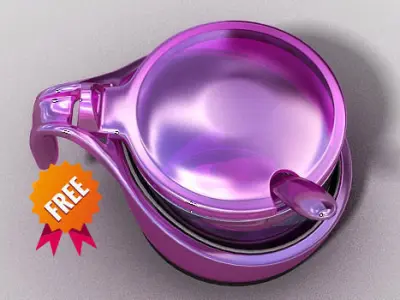 Mirage Sugar bowl Guzzini Free 3D model