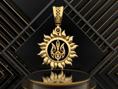 Ukrainian Trident 3D print model