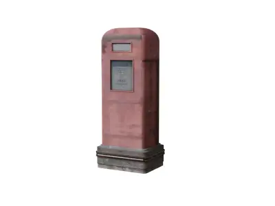 Old Timey Gas Pump Low-poly 3D model