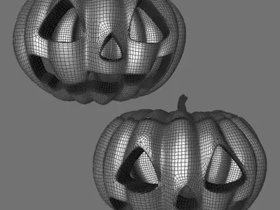 Halloween pumpkin 3D Model 3D model