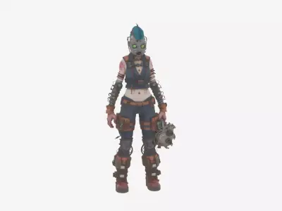 Detailed 3D Model of WoW Undead Engineer 3D model