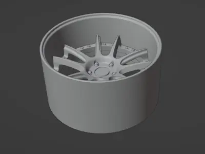 Sevenk Kona scalable and printable rims 3D print model