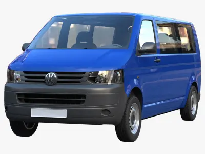 VW Multivan Transporter T5 3D Model Pack