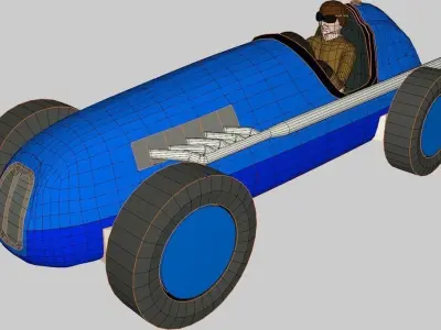 Classic Roadster Model Free 3D print model