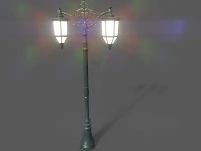 Victorian Era Street Lamps Low-poly 3D model