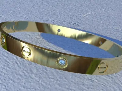 Bracelets Love 4 gem 3D print model