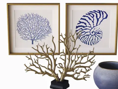 decorative sea set  3D model