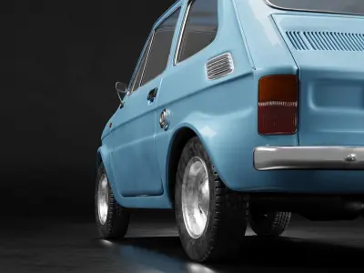Fiat 126  1973 3D model