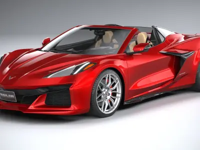Chevrolet Corvette Z06 Convertible CG 2023 3D model