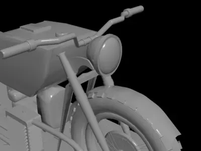 Motorcycle vintage 3D model