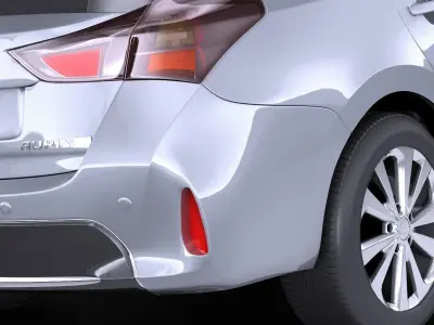 Toyota Auris 2015 Touring Sports VRAY 3D model