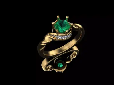 Regal Emerald Elegance Free 3D print model