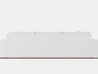 Malibu sofa off-white Low-poly 3D model