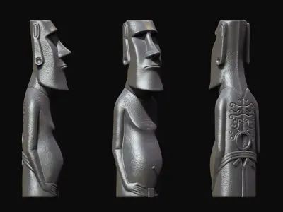 Moai Paro - Ahu Te Pito Kura 3D print model