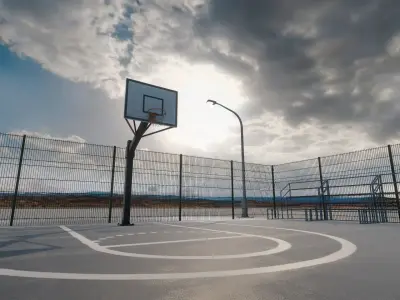 Basketball court - Gest Low-poly 3D model