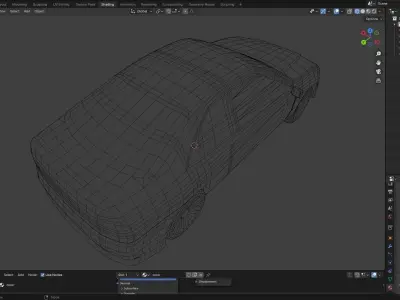 Blender low poly car model ideal model for games 3D model
