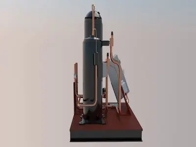 System for car wash 3D model