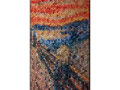 The Scream Wall Decor 3D model