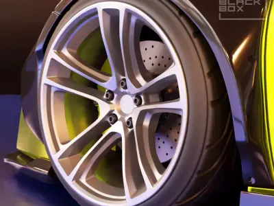 BGT1 WHEEL SET FRONT AND REAR STL 3D print model